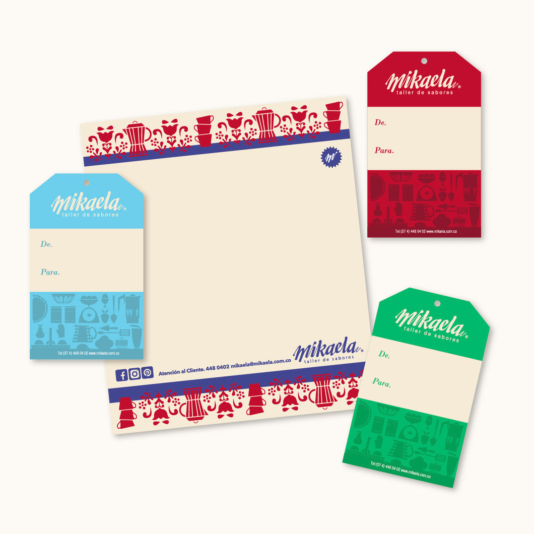 Tarjeta para obsequio Mikaela